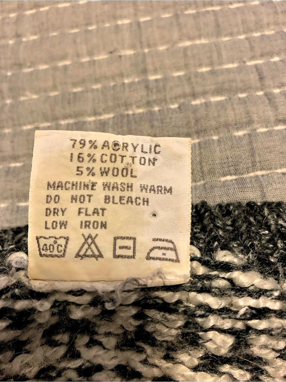 D.D. Sloane Women's Fair Isle Crewneck Sweater Size Large - Picture 5 of 5
